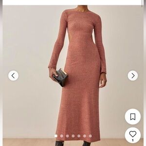 Reformation Auguste Dress -  Long Sleeve Knit Dress